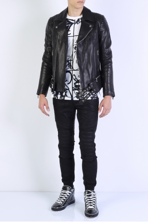 Leather biker jacket, zdjęcie 2 Leather biker jacket od Balmain